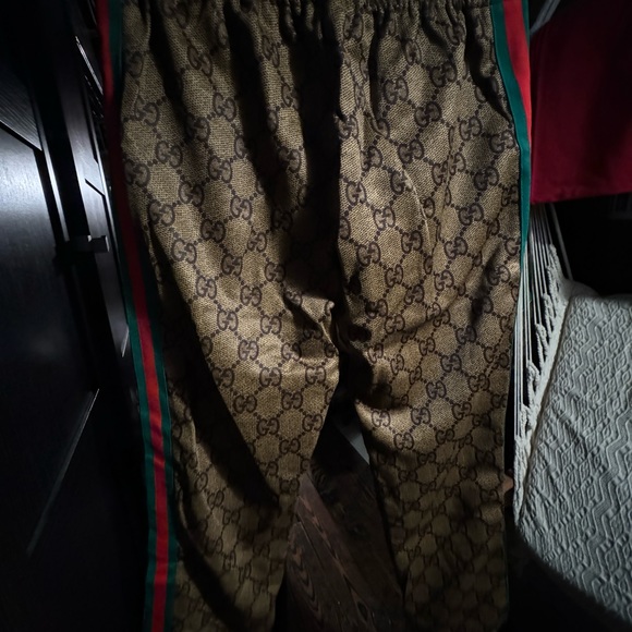 COPY - Gucci tan monogram striped track pants - Picture 3 of 6